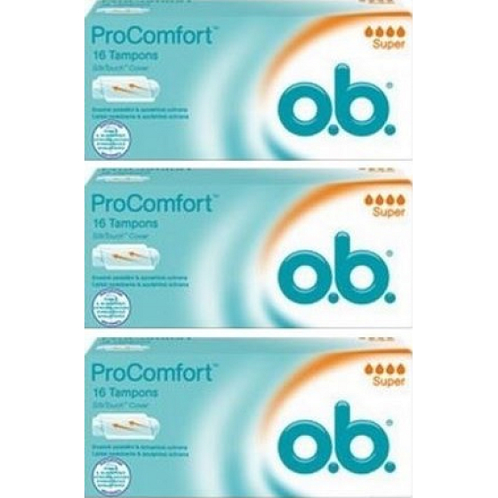 o.b. ProComfort Super tampony 3 x 16 kusů