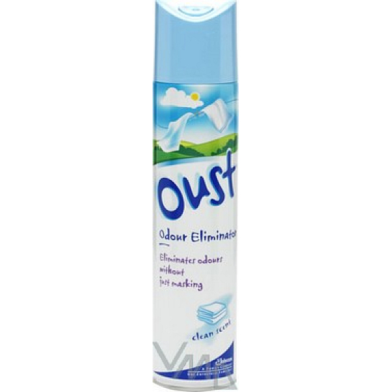 Oust Odour Eliminator Clean Scent vůně čistoty osvěžovač vzduchu 300 ml