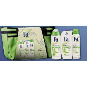 Fa NutriSkin Green Tea sprchový gel + deodorant sprej + tělové mléko, kosmetická sada