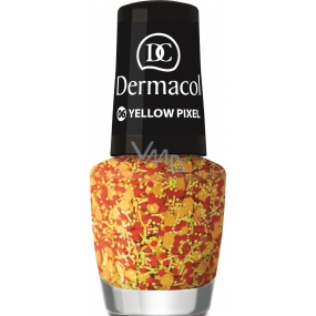 Dermacol Nail Polish with Effect lak na nehty s efektem 06 Yellow Pixel 5 ml Dermacol Nail Polish with Effect lak na nehty s efektem 06 Yellow Pixel 5 ml