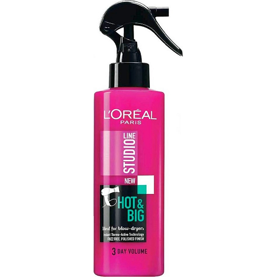 Loreal Paris Studio Line Hot & Big termofixační sprej na vlasy 200 ml