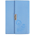 Albi Blok v PU obalu rozkládací, linkovaný modrý 80 listů 14 cm x 19,5 cm x 2,3 cm