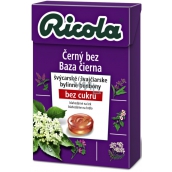 Ricola czarny bez szwajcarskie ziołowe cukierki bez cukru z witaminą C z 13 ziół 40 g