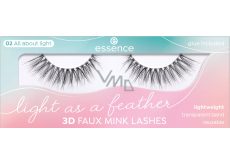 Essence Light as a Feather 3D Faux Mink sztuczne rzęsy 02 All about light 1 para