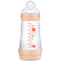 Mam Anti-Colic butelka antykolikova do karmienia, silikonowy smoczek o średnim przepływie 2+ miesięcy Różowa 260 ml