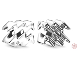 Charm Srebrny 925 zodiakalny znak Błyszczący Wodnik, koralik na bransoletkę