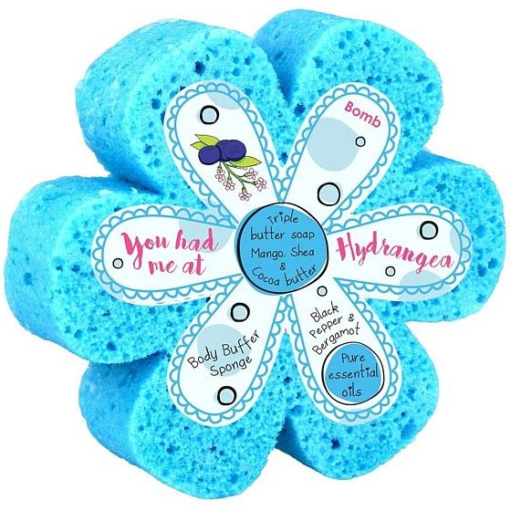 Bomb Cosmetics You had me at Hydrangea naturalna gąbka do kąpieli z mydłem 200 g