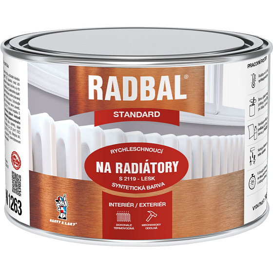 Radbal Standard S2119 farba do grzejników, 6003 kość słoniowa, 375 ml