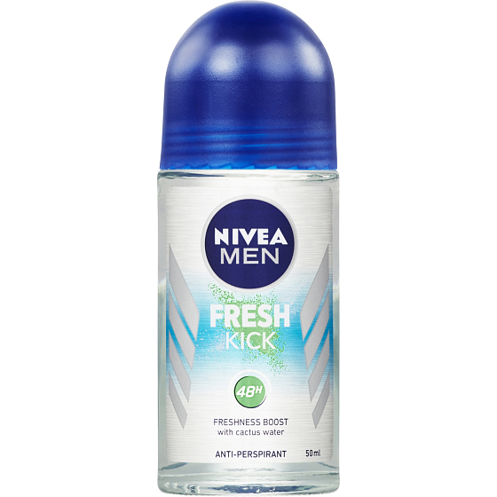 Nivea Men Fresh Kick kuličkový antiperspirant, 50 ml