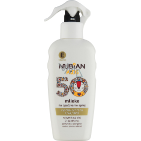 Nubian Kids OF 50 ml mleko do opalování sprej, 200 ml