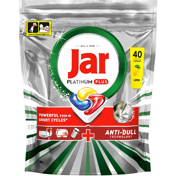 Jar Platinum Plus tabletki do zmywarki, 40 sztuk
