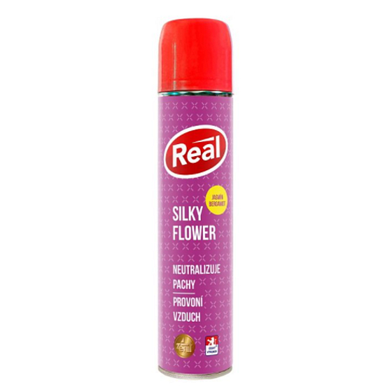 Real Silky Flower osvěžovač vzduchu sprej 300 ml