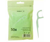 Spokar Wykałaczki dentystyczne z nicią plastikowe, torebka 50 sztuk