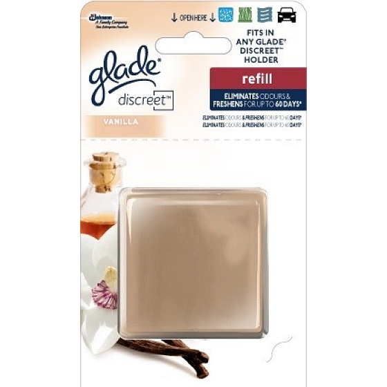 Glade Vanilla Discreet Decor osvěžovač vzduchu náhradní náplň 8 g