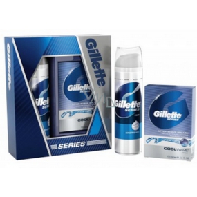 Gillette Series Sensitive pěnu na holení 250 ml + Cool Wave voda po holení 100 ml, kosmetická sada pro muže