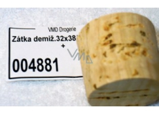 Korekowa zatyczka demiżonowa 32 x 38 x 34 mm, 25 l