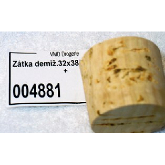 Korekowa zatyczka demiżonowa 32 x 38 x 34 mm, 25 l