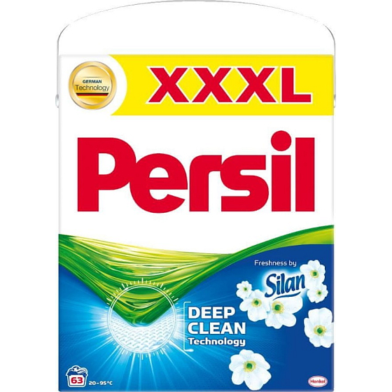 Persil Deep Clean Freshness by Silan prací prášek na na bílé a stálobarevné prádlo 63 dávek 4,1 kg Box