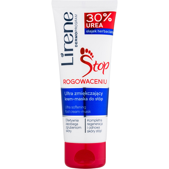 Lirene Stop 30% Urea 2v1 krém a maska na nohy a zrohovatělou pokožku 75 ml