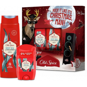 Old Spice Deep Sea Fun antiperspirant deodorant stick 50 ml + 2v1 sprchový gel na tělo a vlasy 250 ml, kosmetická sada pro muže Old Spice Deep Sea Fun antiperspirant deodorant stick 50 ml + 2v1 sprchový gel na tělo a vlasy 250 ml, kosmetická sada pro muže