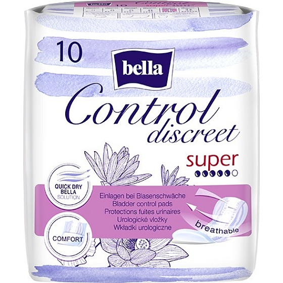 Bella Control Discreet Super wkładki urologiczne 10 sztuk