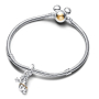 Charm Srebrna 925 Disney 100. rocznica misia Baloo, zawieszka na bransoletkę