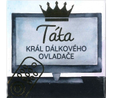 Albi Magnetka z tłoczeniem Tata król pilota zdalnego 6,5 x 6,5 cm