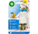 Air Wick Essential Oils Linen & White Orchid - Pranie i orchidea elektrický osvěžovač vzduchu komplet 19 ml
