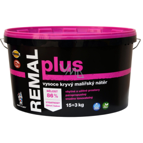 Remal Plus wysoce kryjąca farba do ścian 15 + 3 kg