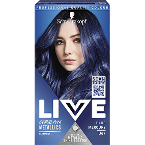 Schwarzkopf Live Urban Metallics farba do włosów Metaliczny niebieski U67, 60 ml Schwarzkopf Live Urban Metallics farba do włosów Metaliczny niebieski U67, 60 ml