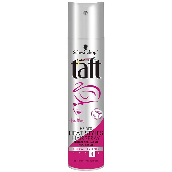 Taft Heidi Heat Styles ultra silně tužící lak na vlasy 250 ml