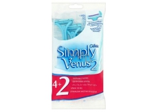 Gillette Venus 2 Simply maszynka do golenia z nawilżającą paskiem 4 + 2 sztuki dla kobiet