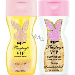 Playboy Vip for Her sprchový gel 250 ml + balzám po holení 250 ml, kosmetická sada