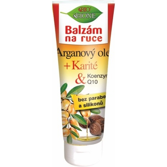 Bione Cosmetics Olej arganowy & Karité & Koenzym Q10 balsam do rąk dla wszystkich typów skóry 205 ml