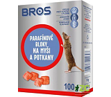 Bros blokady parafinowe na myszy, szczury i inne gryzonie, 100 g