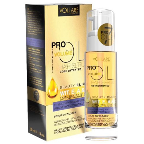 Vollaré Cosmetics PROils Extra Volume Extra objem bez zatížení olejové sérum pro jemné a tenké vlasy 30 ml