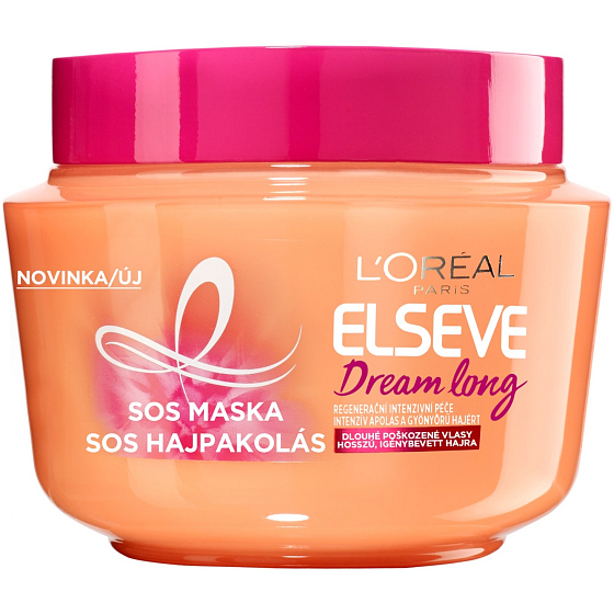 Loreal Paris Elseve Dream Long SOS regenerační maska pro poškozené dlouhé vlasy 250 ml
