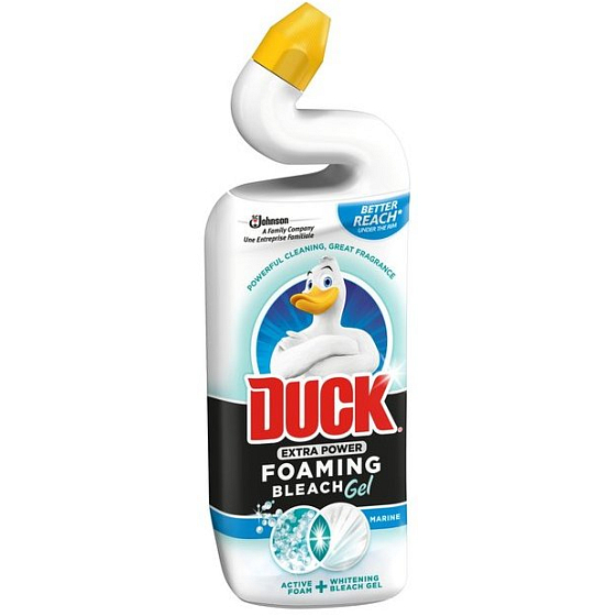 Duck Extra Power Marine pěnivý bělicí gel Wc čisticí a dezinfekční přípravek 750 ml