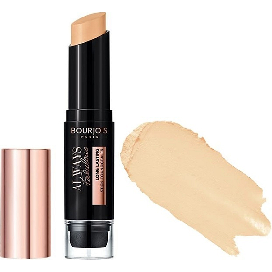 Bourjois Always Fabulous Foundcealer tuhý make-up v tyčince 2v1 100 Rose Ivory 7,3 g