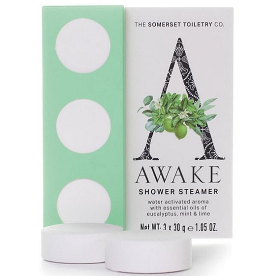 Somerset Toiletry Eukalyptus, máta, limeta šumivý puk do sprchy 3 x 30 g, kosmetická sada