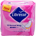 Libresse Invisible Normal Wing intimní vložky s křidélky 10 kusů