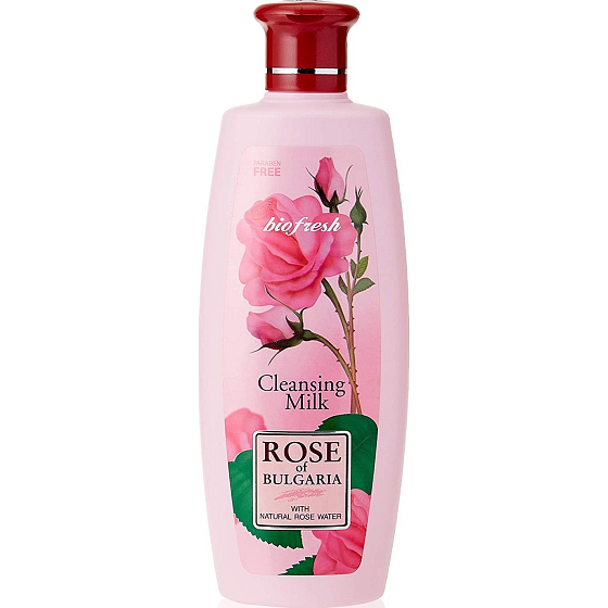 Rose of Bulgaria Čistící pleťové mléko s růžovou vodou 330 ml