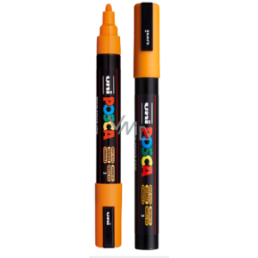 Posca Uniwersalny akrylowy pisak 1,8 - 2,5 mm jasny żółty (pomarańczowy) PC-5M
