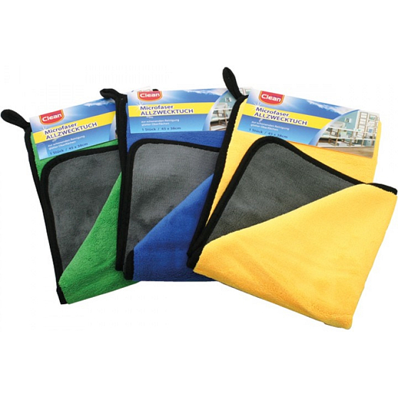 Clean Microfaser univerzální utěrka mikrovlákno extra hustá / jemná 45 x 38 cm různé barvy