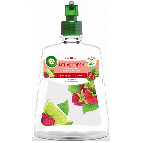 Air Wick Active Fresh Malina i limonka automatyczny odświeżacz powietrza wymienna wkład 228 ml
