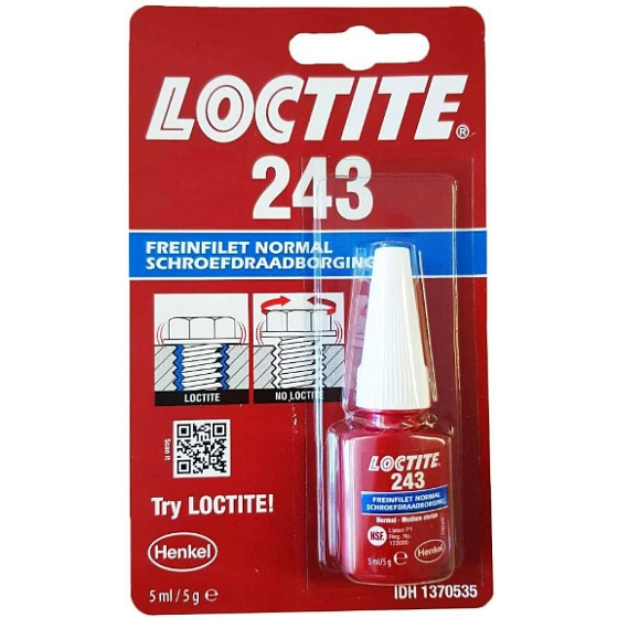 LOCTITE 243, Niebieski, karta blisterowa, 5ml