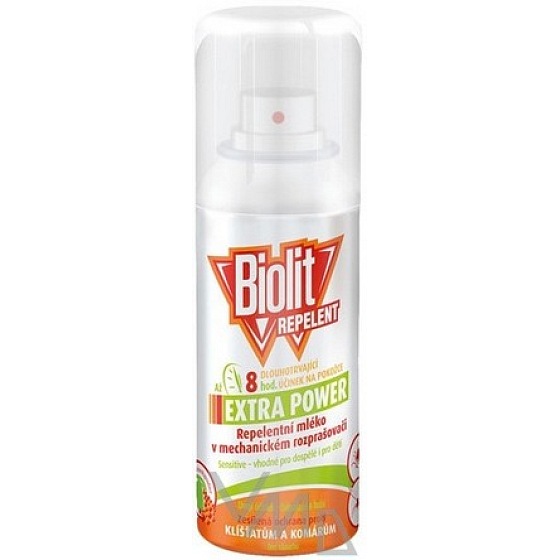 Biolit Extra Power repelentní mléko 110 ml sprej