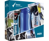 Rexona Men Cool Ice sprchový gel 250 ml + Xtra Cool deodorant sprej 150 ml + sportovní láhev 500 ml, kosmetická sada