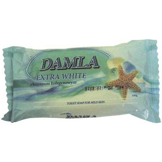 Damla Extra White s hedvábnými proteiny toaletní mýdlo 100 g