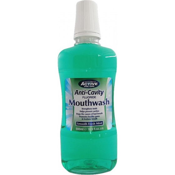 Beauty Formulas AntiCavity Fresh Mint woda do płukania jamy ustnej 500 ml